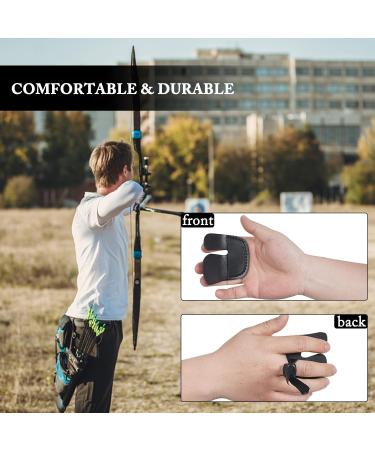Buy Leather Archery Arm Guard Set - Arm & Finger Protection for Archery | Durable Black Accessories for Archers - Buy Online on GoSupps.com