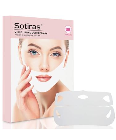 V Shaped Slimming Face Mask | Double Chin Reducer for Firming Moisturizing & Contour Lifting | Instant Lift Strap Wrinkles Remover | V-Line Beauty Band Patch with Collagen Vitamin E & C - 5 Pack