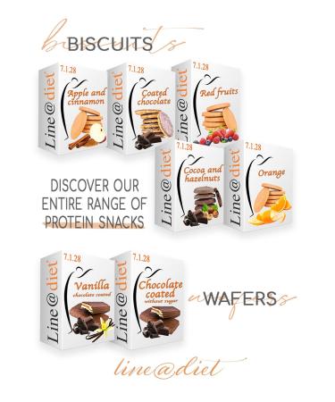 Protein Cookies Line diet | Cocoa & Hazelnuts Flavor | 28% Protein | Fit Snack - 7x5 Cookies - International Shipping - Buy Online on GoSupps.com