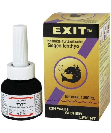 ESHA EXIT 20ml - Effective Remedy for Ichthyo (White Spot Disease) | Treats Up to 1000 Liters - International Shipping Available - Buy Online on GoSupps.com