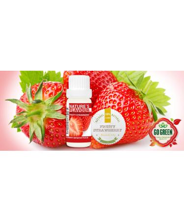 Flavor Drops Strawberry - 100% Natural Food Aroma for Baking & Beverages | Zero Calories & Sugar | 10ml Pack - Buy Online on GoSupps.com
