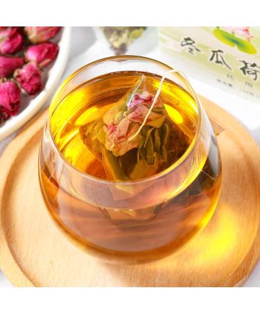 20 Packs Winter Melon Lotusleaf Tea Winter Melon Rose Cassia Triangular Pack Herbal Tea for Home Office - Buy Online on GoSupps.com