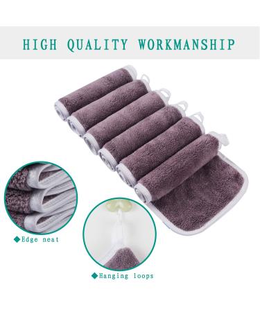 Buy Kinhwa Microfiber Makeup Remover Cloths - 6 Pack Ultra Soft & Reusable (15x30cm) - Perfect for Face Cleansing - Purple - Buy Online on GoSupps.com