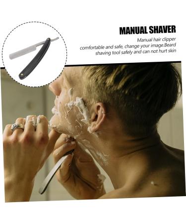 Premium Soesfoufu Old Razor - Razor-Sharp Manual Shaving Experience for Men with Wooden Handle - Buy Online on GoSupps.com