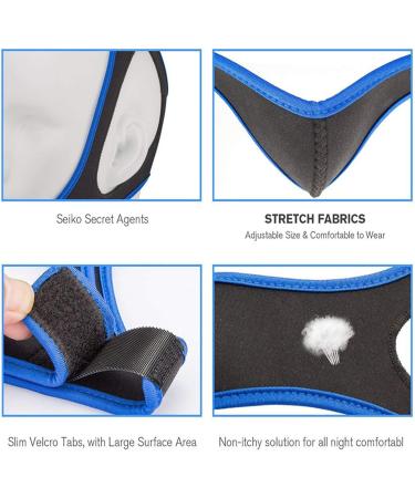 Veralabs Airflow Jaw Strap - Breathable Stop Snoring Solution for Women & Men | Effective Snore Reducing Aid (Blue - Buy Online on GoSupps.com