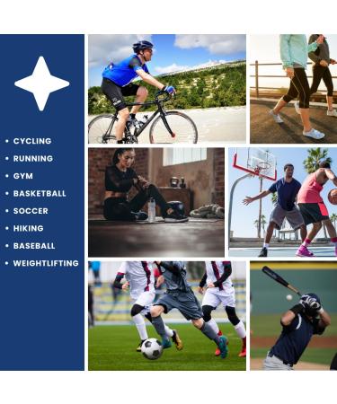 Bluewell Adjustable Thigh Support Wrap - Leg Slimming & Pain Relief for Men & Women - Ideal for Hamstring Quadriceps Sciatica Support - Buy Online on GoSupps.com