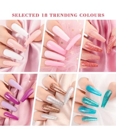 Lavender Violets 21 Pcs Gel Nail Polish Most Wanted Rose Gold Gift Set Soak Off UV LED Base Glossy n Matte Top Coat for Nail Art DIY Design F984B 21 x Most Wanted - Buy Online on GoSupps.com