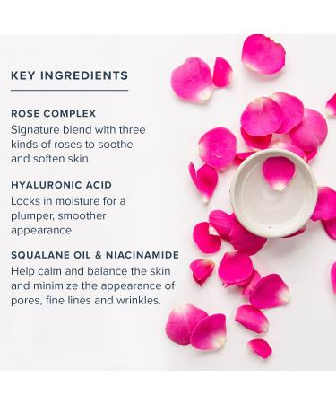 Heritage Store Rosewater Facial Moisturizer - Rose Complex, Niacinamide, Hyaluronic Acid - Vegan, Paraben & Cruelty Free - 2oz - Buy Online on GoSupps.com