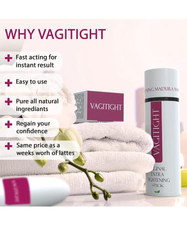 Vagitight Extra Tightening Stick | Vaginal Health PH Detox | Pelvic Wand for Odor Removal | Yoni Products for Women | Vaginal Rejuvenation with Natural Herbs - Buy Online on GoSupps.com