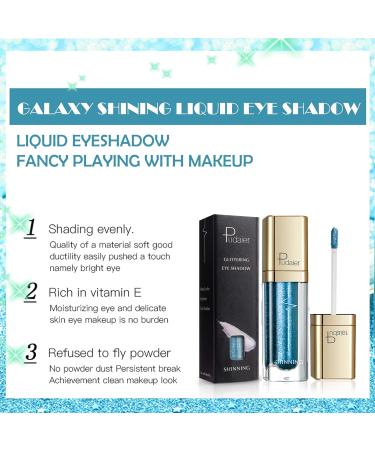 Ocean Blue Liquid Glitter Eyeshadow - Waterproof Vegan Shimmer Gel Eyeliner, Long-Lasting Metallic Eye Makeup - Buy Online on GoSupps.com