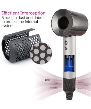 Magnetic Hair Dryer Filter Compatible with Dyson Supersonic HD02 Models Hair Dryer Outer Filter Magnetic Cage Replacement Part - Buy Online on GoSupps.com