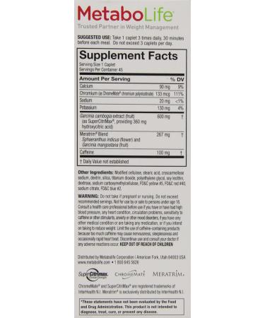 Buy Twinlab MetaboLife Ultra Advanced Weight Loss Formula - 45 Tablets for Effective Fat Burn - Buy Online on GoSupps.com