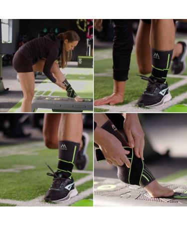 med-fit Stride-Flex Ankle Support 3D fabric technology 360 degrees of compression. Ideal for Ligament Damage Sprained Ankle Plantar Fasciitis Joint Pain and Tendonitis (1 Green Medium) Medium Green 1 - Buy Online on GoSupps.com