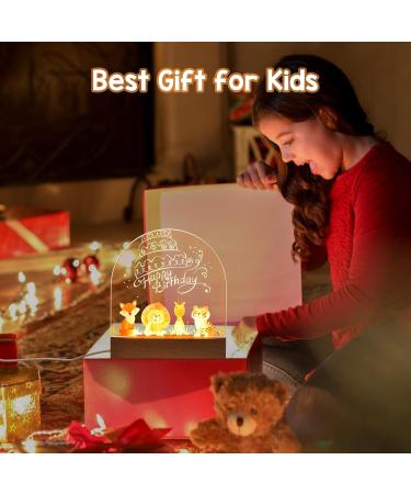 Personalized Otraki Night Light for Babies | Custom Bedside Lamp with Animal Print | Unique USB Baby Gift for Newborns | Ideal Birth Gift for Boys & Girls - Buy Online on GoSupps.com