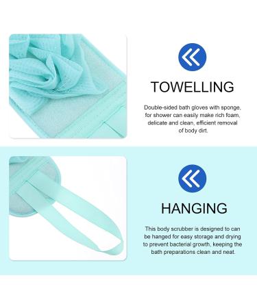 1set Bath Towel Body Scrub Gloves Bath Sponge Puff Powder Applicator Loofah Back Scrubber Back Scrubber Strap Bath Shower Loofah Pouf Sponge Bath Preparations Bathroom Amenities - Buy Online on GoSupps.com