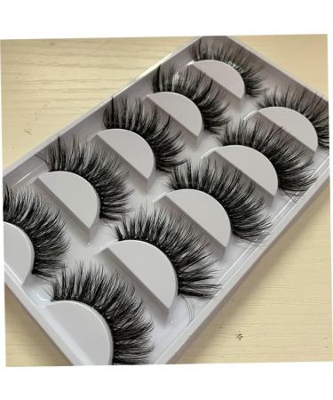 minkissy 5 Pairs eyelashes natural European and American lashes dense fake eyelash cross eyelash natural eyelashes three-dimensional Fake eyelashes natural false lashes 3d - Buy Online on GoSupps.com
