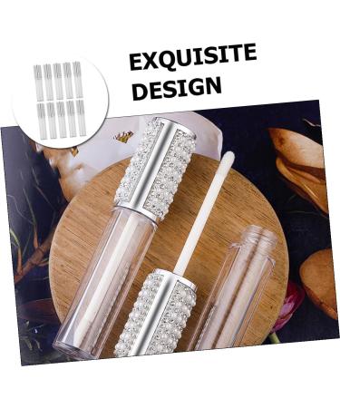 NUOBESTY Lot de 10 Tubes de Gloss L vres 5 Ml en Verre Rond Flacons Vides pour Maquillage Contenant Rechargeable pour Brillance Usage Cosm tique et Voyage - Buy Online on GoSupps.com