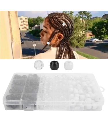 12 mm hair braiding beads Dreadlock Beads Set Dreadlocks Beads Fashionable Hair Braid Ring Hair Decoration Accessories Hair Jewelry Braid Rings