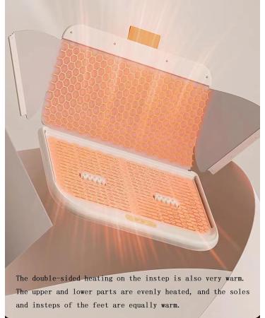 CAULO Foldable Heated Foot Warmer - Space Heater with Thermostat Timer & Safety Features for Cozy Comfort - Buy Online on GoSupps.com