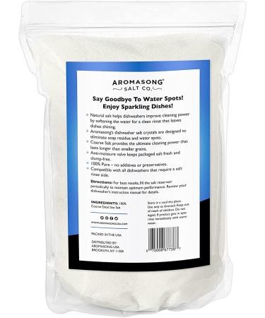 Aromasong Dishwasher Salt - Natural Water Softener for Cleaner Dishes - 5lb Pack - Buy Online on GoSupps.com