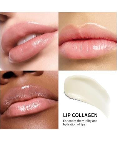 Lip Sleeping Mask Collagen Lip Balm Overnight Collagen Lip Butter with Peptide Complex Moisturizing and Nourishing for Dry Cracked Lips Lip Balm - Buy Online on GoSupps.com