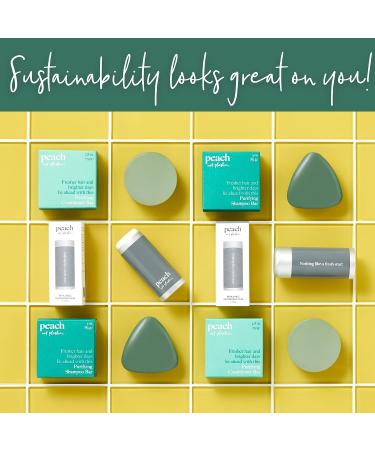 Peach Purifying Shampoo Bar for Oily Hair - 3oz | Plant Based, Vegan & Eco Friendly - Buy Online on GoSupps.com
