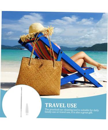 NOLITOY Spiral Ear Spoon - Stainless Steel Ear Wax Remover & Cleaner Kit | Portable Earwax Tool for Household Use | Efficient Ear Pick 13x0.5CM - Buy Online on GoSupps.com