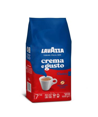 Lavazza Crema e Gusto Classico - Roasted Coffee Beans (1kg) | Spicy Aroma Intensity 8/10 Ideal for Espresso - International Shipping - Buy Online on GoSupps.com