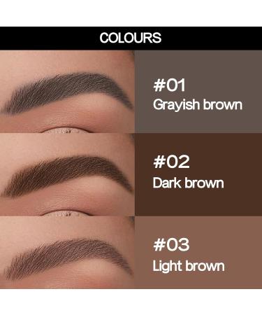 Buy Long-Lasting Dark Brown Eyebrow Pencil - Smudge-Proof Stereoscopic Eye Makeup for Natural Look | International Shipping - Buy Online on GoSupps.com