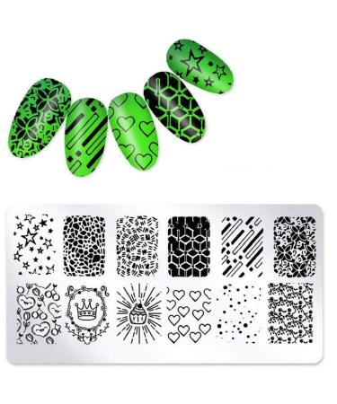 3pcs Nail Art Stamp Templates Kit | Maleicure Stencil & Scraper Tools - OM-D10 OM-D11 OM-D12 | International Shipping Available - Buy Online on GoSupps.com