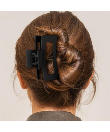 2 Pack Matte Square Claw Clips 3.5 Inch Medium Hair Clamps - Non-slip & Fashionable Hair Accessories for Women and Girls - Buy Online on GoSupps.com