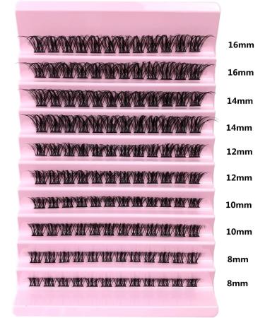 Bransfy Cluster Lashes D Curl 120 Pcs | Individual False Eyelashes Extension | Natural Look Reusable Mix DIY | Super Thin Band | Soft & Comfortable | Fluffy Clusters - Buy Online on GoSupps.com