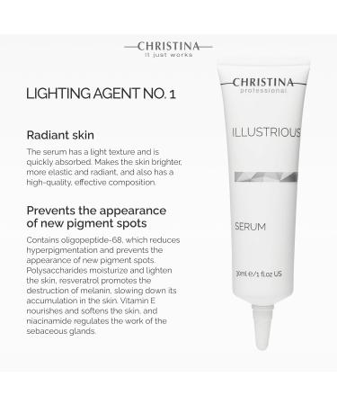 Christina Illustrious Face Skin Serum - Nourishing Formula for All Skin Types - 30ml | International Shipping Available - Buy Online on GoSupps.com