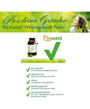 Organic Kamut Wheatgrass Juice Powder - 150g for Optimal Health | Eco-Friendly Superfood - Buy Online on GoSupps.com