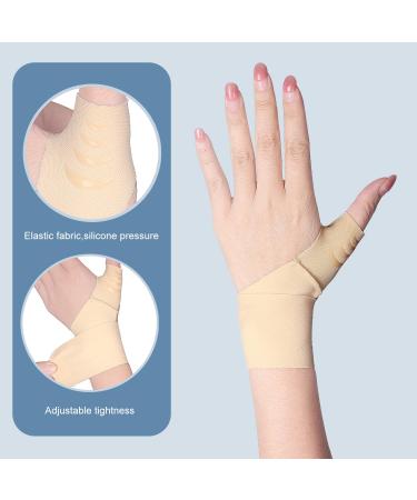 YUNYILAN Ultra Thin Thumb Arthritis Wrist Brace - Compression Support for Carpal Tunnel Joint Pain Tendonitis - Unisex Left Hand Skin Tone - Buy Online on GoSupps.com