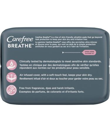 Carefree Breathe Ultra-Thin Regular Pads with Wings 32 Count - Pack of 4 | 128 Count Total - Buy Online on GoSupps.com