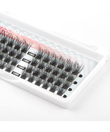 Gerbera-D-12mm WineRozi Lash Extension Clusters - 48 Lightweight Handmade Wispy Individual Lashes - D Curl False Eyelashes - 12mm - 48 Pcs - Buy Online on GoSupps.com
