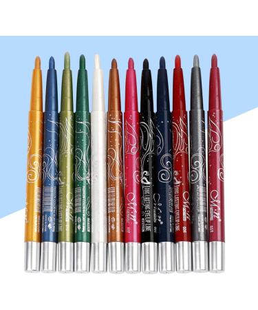  minkissy minkissy Set of 12 Luster Soft Texture Eyeliner Pens with Automatic Rotation - Buy Online on GoSupps.com