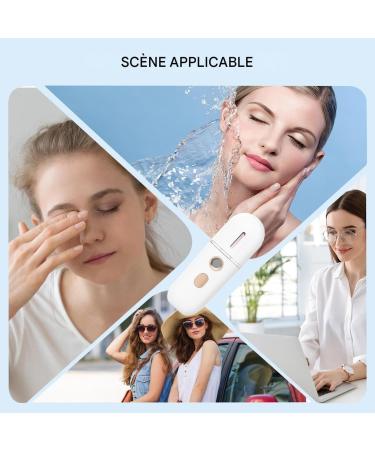 Vaporisateur Visage - Brumeur Nano Compact - Diffuseur Visage Silencieux Frais Humidificateur Beaut pour Maquillage Quotidien Soin de la Peau la Maison Blanc - Buy Online on GoSupps.com