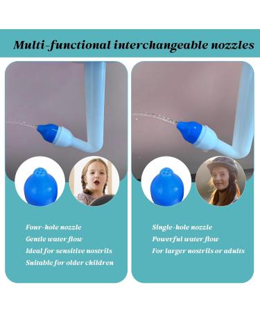 Deepdeem Neti Pot Sinus Rinse Nasal Wash Bottle Sinus Rinsing Bottle Cleaner Pressure Irrigation Neti-Pot with 30 Nasal Wash Salt Packets for Adults and Children - Buy Online on GoSupps.com