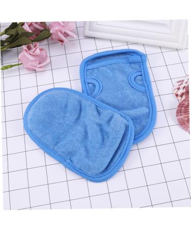 4pcs Healeved Baby Mitts & Infant Sponge Set - Blue Bath Towel & Shower Glove - Buy Online on GoSupps.com