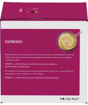  NESCAFE DOLCE GUSTO Nescaf Dolce Gusto Espresso - Coffee - 96 Capsules (Pack of 6 boxes x 16) - Buy Online on GoSupps.com