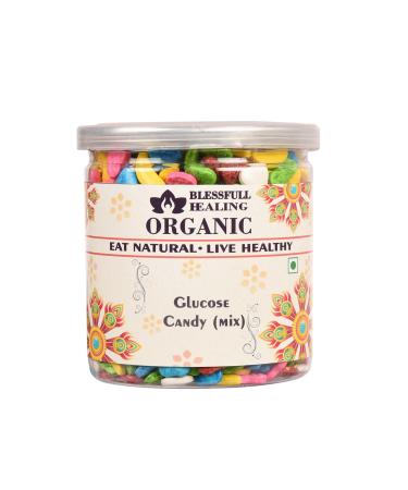 Blessfull Healing Organic Glucose Candy (Mix) 400 Gram Airtight Container (Packing May Vary)