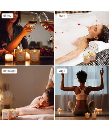 Scented Candles Gift Set - Natural Soy Wax Aromatherapy with Essential Oils - Perfect Mother's Day Gift - Buy Online on GoSupps.com