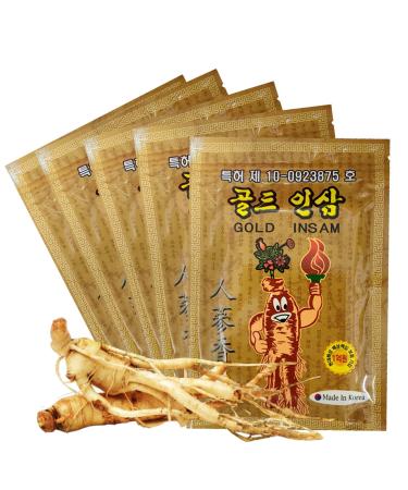 DEAD SKIN Korean Traditional Herbal Patch with Ginseng Power Strips 25 Counts x 5 Packs