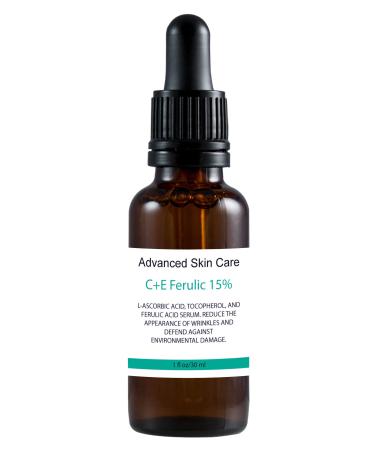 Advanced Skin Care | Vitamin C Face Serum with Vitamin E and Ferulic Acid | Hydrating and Skin Brightening Formula | Rejuvenating & UV Protection | All Skin Type 1oz Vitamin C Serum for Face