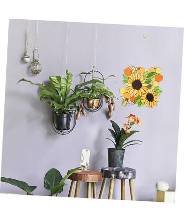 Zerodeko 1pc Bee Sunflower Home Decor Ornament Bee Decor for Home Sunflower Pendant Household Art Paintings - Buy Online on GoSupps.com