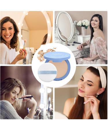 Pressed powder setting powder Matte Oil Control Face Powder Silky Matte Light Beauty Powder Makeup Face Powder Matte Oil Control Nude Makeup Pressed Powder Foundation - Buy Online on GoSupps.com