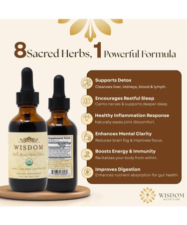 Organic Turmeric Frankincense and Myrrh Herbal Supplement Blend for Energy Detox Focus Immunity & Stress Non-GMO Vegan Tonic with Milk Thistle Wisdom Bible Based Blend 2oz Liquid Drops Pack of 3 - Buy Online on GoSupps.com