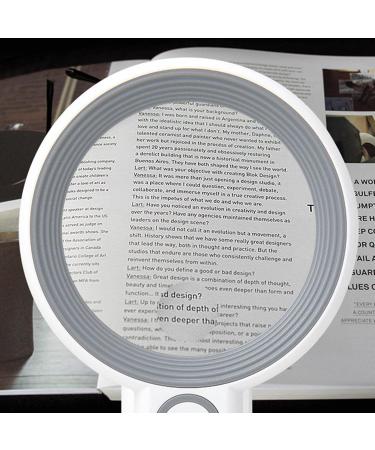 Illuminated Handheld Lighted Magnifying Glass for Kids | Handheld for Reading Coin and Jewelry Appreciation Scientific Observation 7518s--75mm - Buy Online on GoSupps.com